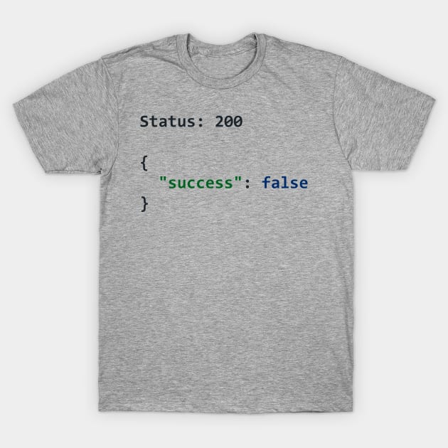 API call failed successfully T-Shirt by lazynugu